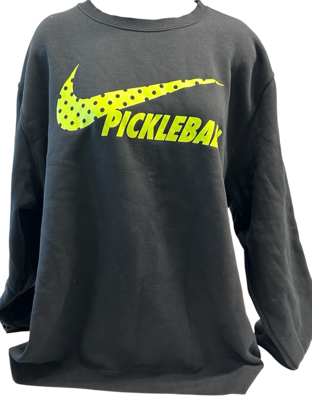 Nike Pickleball Sweatshirt Women’s XXL Black Neon Graphic Crewneck Pullover